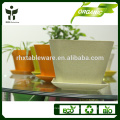 outdoor/indoor pro-environmental biodegradable bamboo fiber garden planter pots